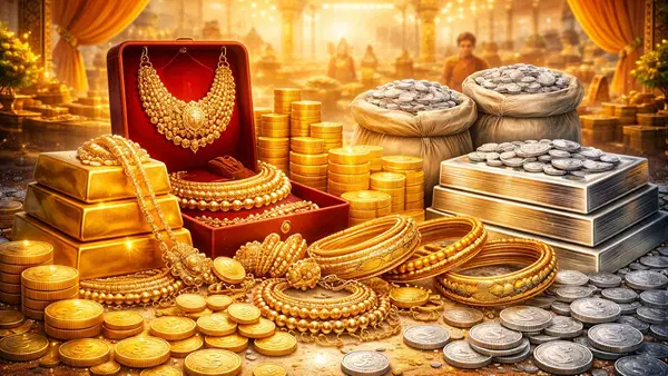 हर साल कितना सोना खरीदते हैं भारतीय? ये है ज्वेलरी-ETF-Digital Gold का हिसाब..जानें मोदी की अपील का साइड इफेक्ट हर साल कितना सोना खरीदते हैं भारतीय? ये है ज्वेलरी-ETF-Digital Gold का हिसाब..जानें मोदी की अपील का साइड इफेक्ट