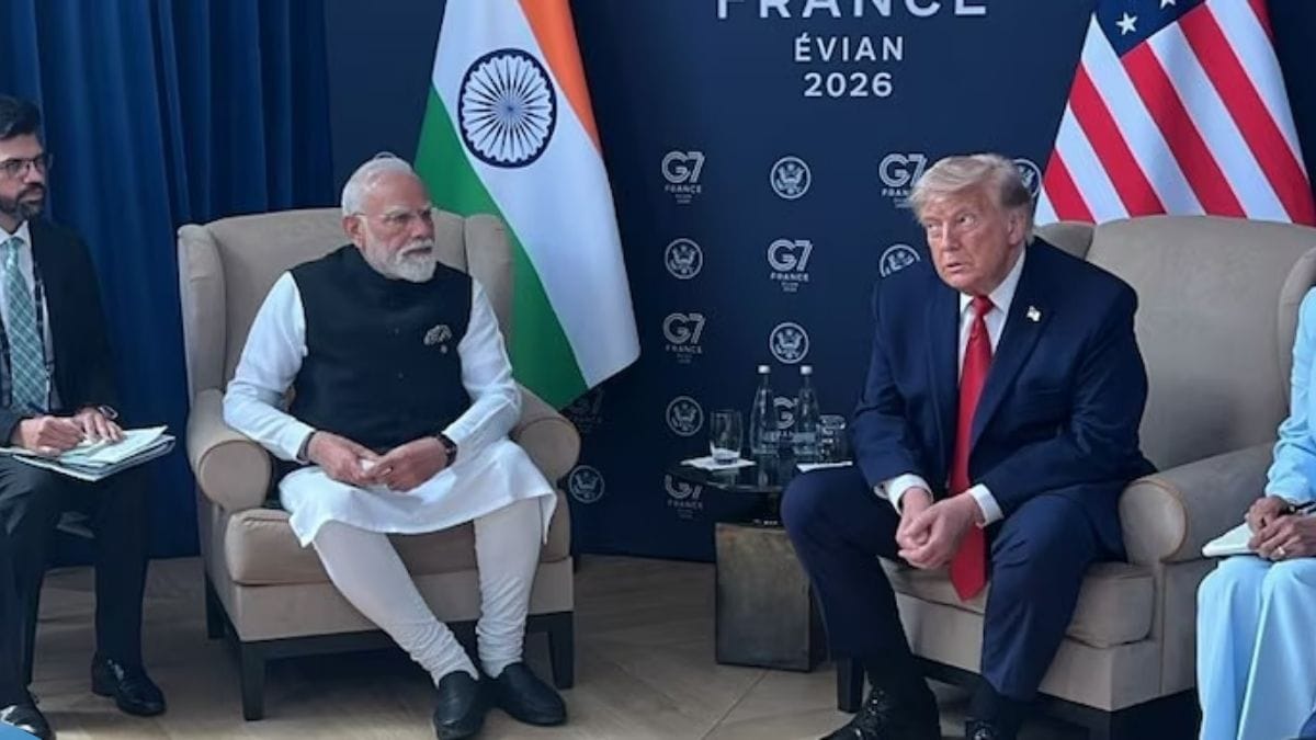PM मोदी ने G7 समिट के दौरान ट्रंप के साथ की मुलाकात, द्विपक्षीय बैठक में भारतीय नाविकों की सुरक्षा का मुद्दा उठाया