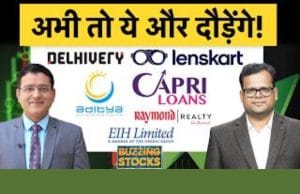 Kalyan Jew, TVS Motor, M&M, IRB Infra, Capri Global, Delhivery, Raymond Realty, EIH में क्या करें?