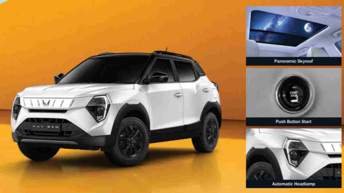10 लाख से कम में पैनोरमिक सनरूफ का मजा,लॉन्च हुआ Mahindra XUV 3XO का REVX EDGE वेरिएंट 10 लाख से कम में पैनोरमिक सनरूफ का मजा,लॉन्च हुआ Mahindra XUV 3XO का REVX EDGE वेरिएंट