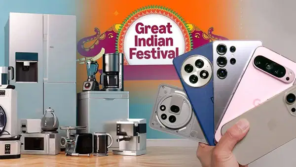 Amazon Great Indian Festival Sale शुरू, मोबाइल-लैपटॉप से TV तक बंपर ऑफर Amazon Great Indian Festival Sale शुरू, मोबाइल-लैपटॉप से TV तक बंपर ऑफर