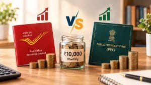पोस्ट ऑफिस RD vs PPF: ₹10,000 महीने जमा करने पर कहां बनेगा ज्यादा पैसा?